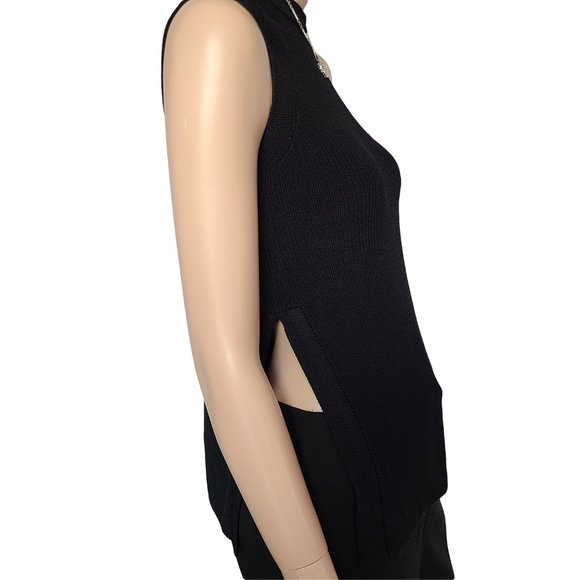 WILFRED Black Knit Sleeveless Top XS - Picture 2 of 6